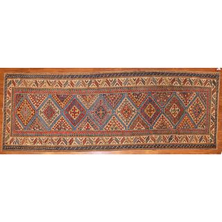 Antique Kazak Rug, Persia, 3.9 x 10.2