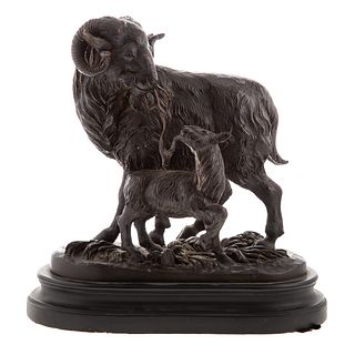 Continental Ram & Goat Bronze