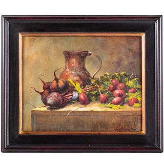 David B. Good. "Beets and Pomegranates," oil