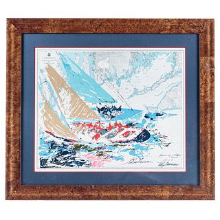 LeRoy Neiman. "America's Cup 1964," lithograph