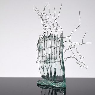 Mary Shaffer Slumped Glass Sculpture