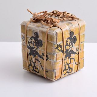 Ed Rossbach Mickey Mouse Basket/Vessel