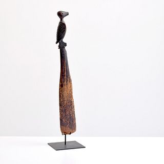 African Sculptural Cooking Paddle, Bird Motif