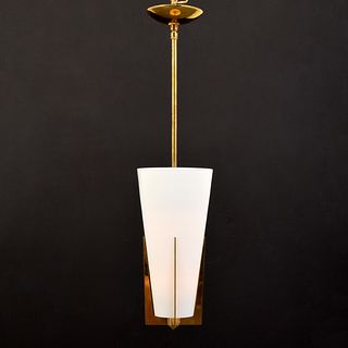 Large Conical Pendant Light Attributed to Stilnovo