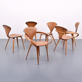 Norman Cherner Dining Chairs, Set of 6