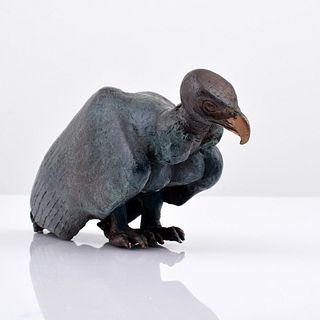 Ann McCoy Bronze Vulture Sculpture