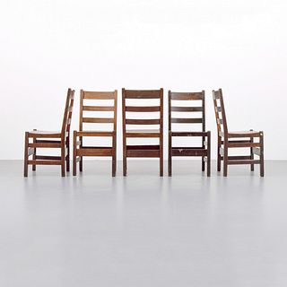 5 L & JG Stickley Dining Chairs