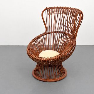 Franco Albini "Margherita" Rattan Lounge Chair