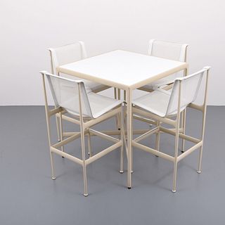 Richard Schultz High-Top Table & 4 Chairs/Stools