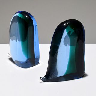 Pair of Cenedese Murano Bookends