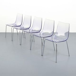 5 Roberto Foschia "Slim" Dining Chairs