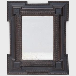 Flemish Carved Ebonized Mirror