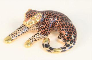 14 Karat Gold Enameled Leopard Slide Pendant
length 1 1/4", 4.1 grams total weight