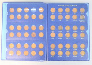 Lincoln Cent Coin Album 
1909 - 1940 with most key dates