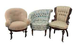 Three Victorian Chairs
Provenance: Thirty-five year collection of Dana Cooley, Old Lyme, Connecticut