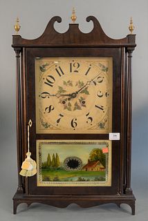Federal Style Mahogany Clock
height 28 inches, width 17 inches