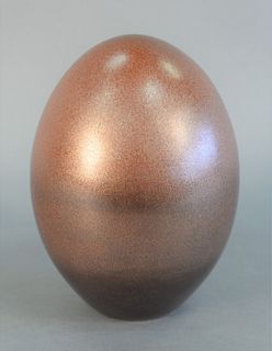Pol Chambost (French, 1906 - 1983)
Egg Form, 1977
enameled earthenware 
signed and dated on the underside
height 9 inches
Provenance: The Gloria Schif