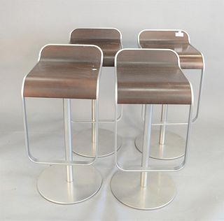 Set of Four Counter Bar Stools
adjustable height
signed LaPalma, Italy
height 30 inches