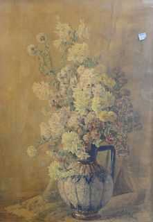 Agnes Dean Abbatt (American, 1847 - 1917)
vase with wildflowers
watercolor on paper
signed lower right: A. D. Abbatt
sight size: 28" x 19"
Provenance: