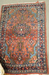 Two throw rugs to include; 
Bidjar Oriental Throw Rug
2' 5" x 3'8"
along with throw rug
2'6" x 3'2"
Provenance: The Estate of Diana Atwood Johnson