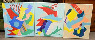 Group of Seven Faith-Dorian Wright
acrylic on canvas (each)
six signed
all unframed
36" x 24" (largest)