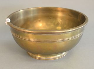 Dutch or Flemish 17th Century Brass Bowl
purchased from The Spring Mill Antique Shop, 1972
from Matthew and Elisabeth Sharp
diameter 11 3/4 inches
Pro