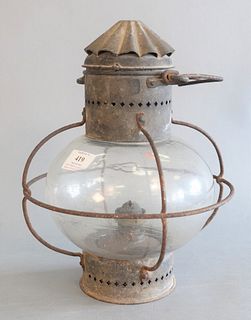 Onion Lantern
with metal handle and supports
height with handle 15 inches
Sold by Robert Spencer Antiques, 1973
Provenance: The Estate of Diana Atwood