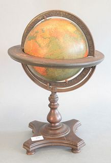 Kittinger Company Small Terrestrial 8 Inch Globe,
height 17 1/2 inches