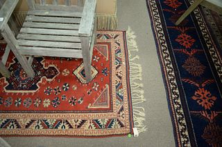 Two Oriental Rugs
to include runner and throw rug
2' 2" x 8' 6" and 3' 7" x 6'
Provenance: The Estate of Diana Atwood Johnson