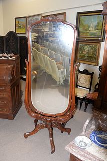Mahogany Cheval Mirror
height 74 inches
Provenance: Matthes-Theriault Collection, Woodbridge, Connecticut