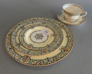 Fifty-five Piece Set of Royal Worcester
"Chantilly" porcelain set
largest diameter: 10 1/2 inches