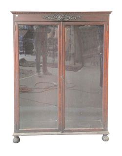 Victorian Two Door Bookcase height 60 inches, width 45 inches Provenance: The Estate of Diana Atwood Johnson