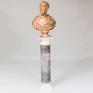 After Thomas Truman Spear (1803-1882): Plaster Bust of a Man, Possibly Henry Clay 