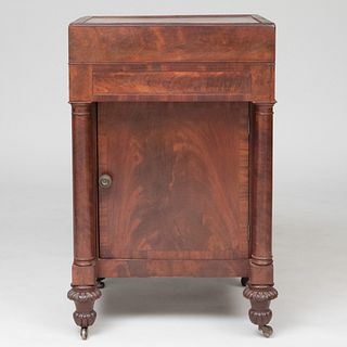 Late Federal Mahogany Bedside Cabinet