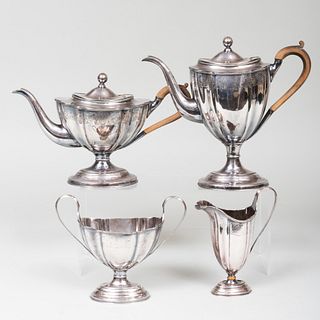 Silver Plate Silver Four-Piece Tea and Coffee Service