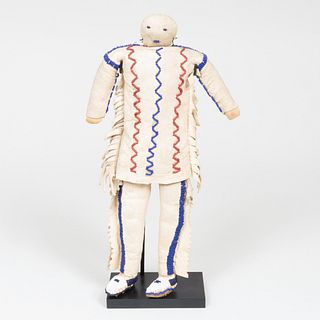 Plains Beaded and Hide Doll