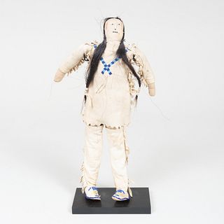 Arapaho Beaded Hide Doll, Probably Central Plains