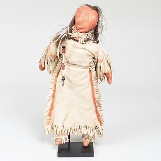 Arapaho Plains Beaded and Hide Doll