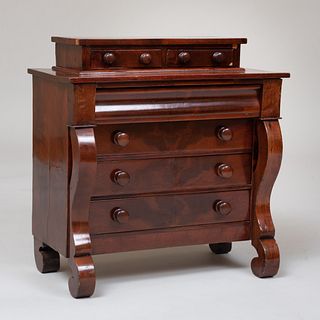 Late Federal Mahogany Tall Chest of Drawers