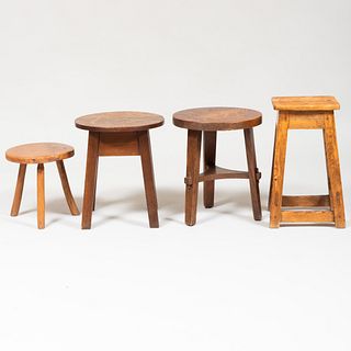 Collection of Four Stools