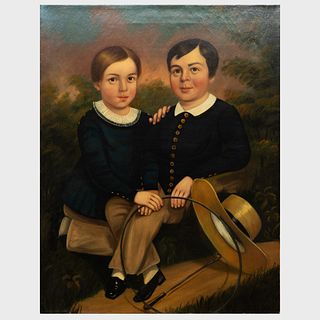 American School: Portrait of Two Children