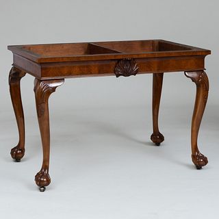 George III Carved Mahogany Console Table Lacking Top