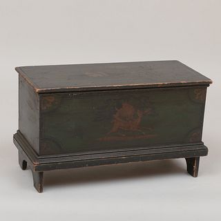 Small Painted Blanket Chest