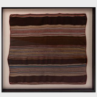 Framed South American Woven Fabric Panel