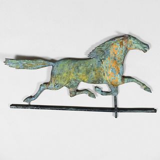American Copper Running Horse Weathervane