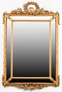 Louis XVI Style Large Giltwood Wall Mirror