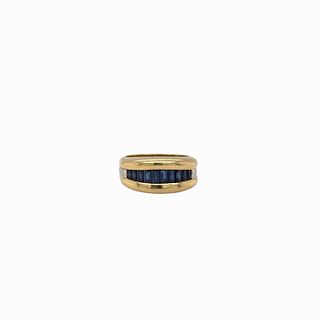 Men's 18K Sapphire Ring