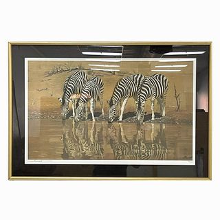 Artist Signed African Subject Lithograph