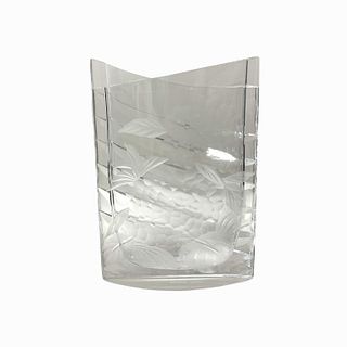 20th Century Tall Decorative Crystal Vase