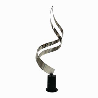 Stainless Steel Swirl Design Sculpture